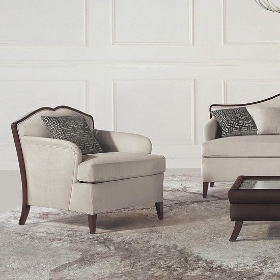Chanel modern bükkfa fotel