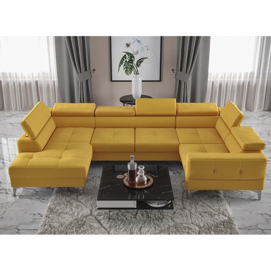 Toscania Max I. relax nagy kanapé sárga