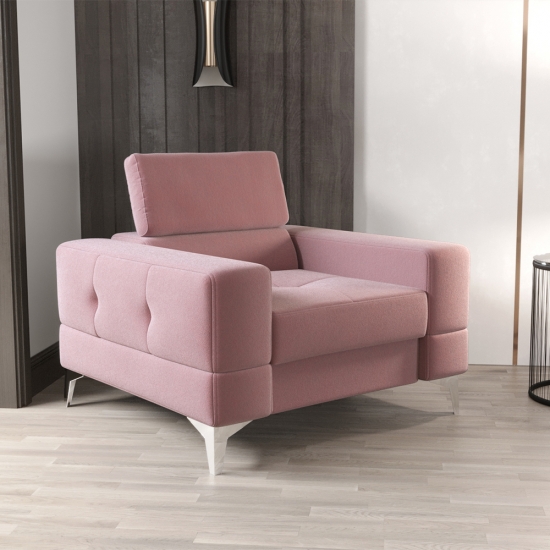 Toscania modern fotel rózsaszín