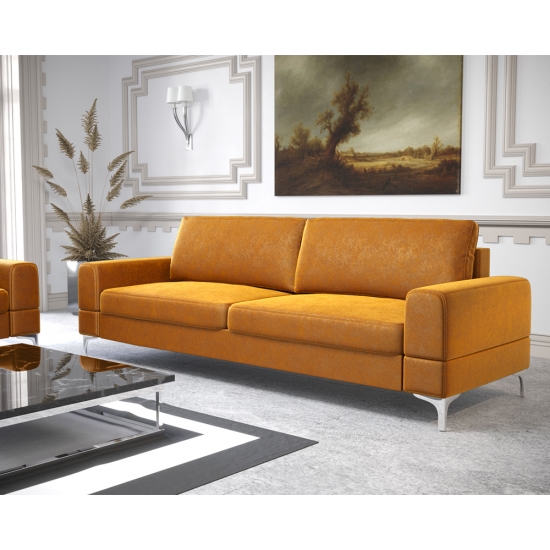 Aria modern 2 személyes kanapé mélysárga