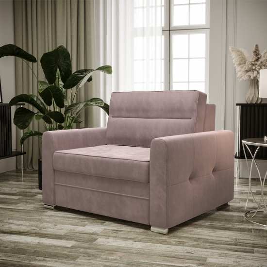 Arte ágyazható kényelmes fotel rózsaszín