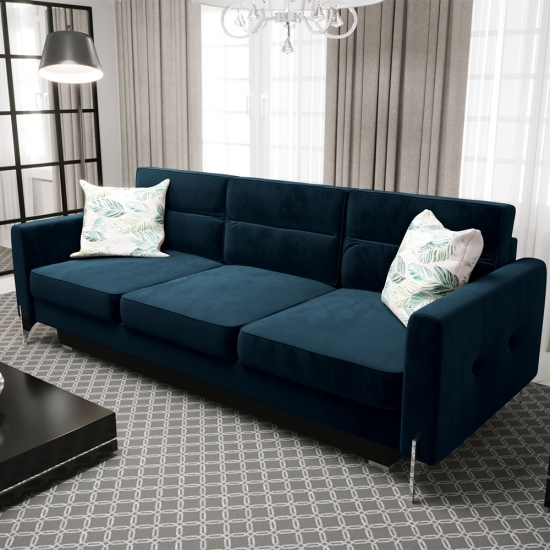 Arte DL ágyazható kényelmes kanapé sötétkék