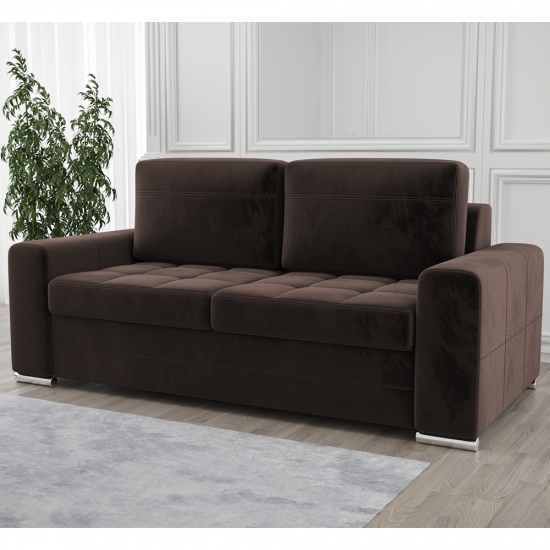 Verona ágyazható kényelmes kanapé sötétbarna
