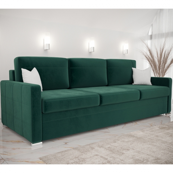 Avanti nagy ágyazható kanapé sötétzöld