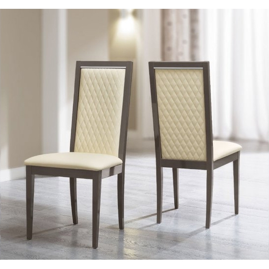 Platinum elefáncsont színű steppelt szék
