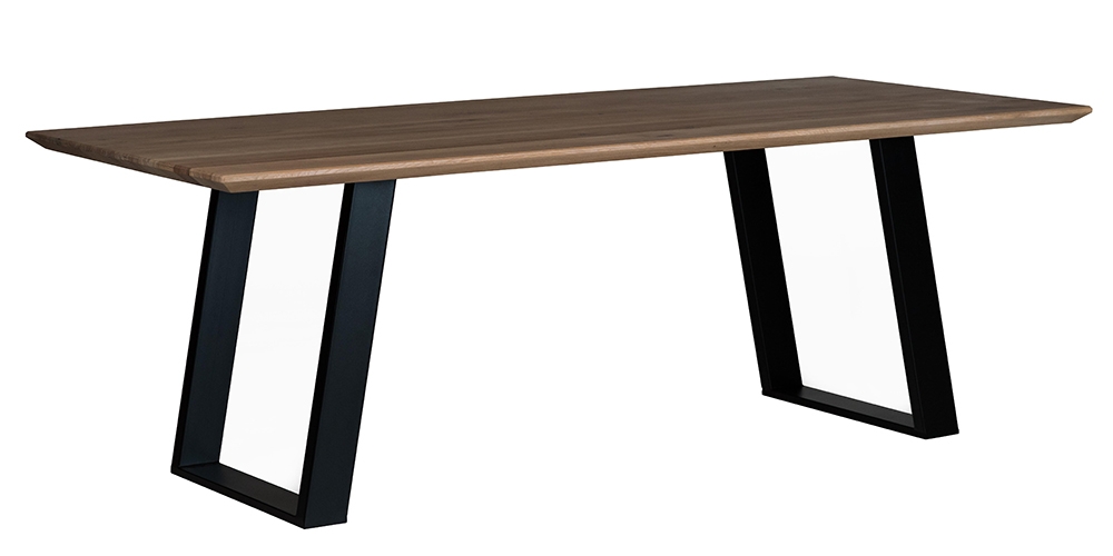 Wallis tömör tölgyfa asztal U modell